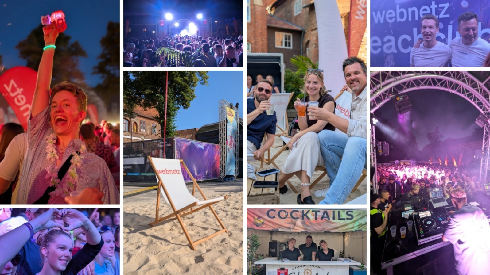 Come Together beim Lüneburger Stadtfest im webnetz Beachclub
